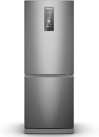 Refrigerador Bottom Freezer Panasonic Inverter de 02 Portas Frost Free com 475 Litros Aço Escovado - NR-BB64PV2X