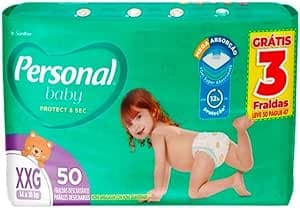 Personal Fralda Soft & Protect Hiper Xxg, 50 Unidades