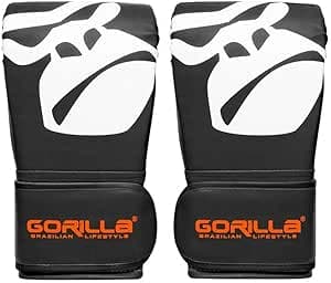 Luva Bate Saco Treino Bater Muay Thai Infantil Boxe para Criança Menino Menina Equipamento Gorilla