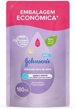 Sabonete Líquido Relaxante Refil Johnson's Baby Hora Do Sono, 180ml