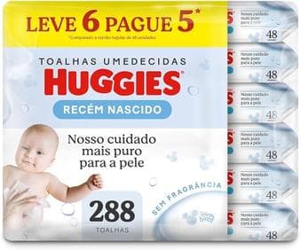Kit Lenços Umedecidos Huggies Recém Nascido