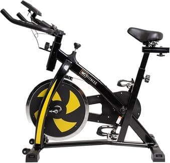 Bicicleta Ergométrica Wct Fitness Spinning Roda Inércia 13kg Preto Amarelo Uso Doméstico Bike Exercício Em Casa Sensor Cardíaco Ajuste Altura Resistência