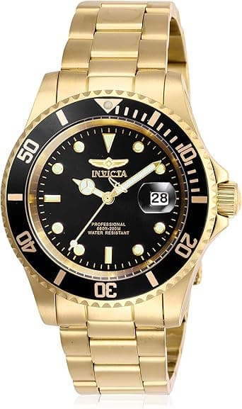 Invicta Men's Pro Diver Quartz Watch With Stainless Steel Strap