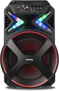 MONDIAL Caixa Amplificada Connect Lights, Preto/Vermelho, 400W RMS, Bivolt - CM-400