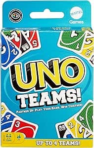 UNO Jogo de Cartas Teams para crianças a partir de 7 anos