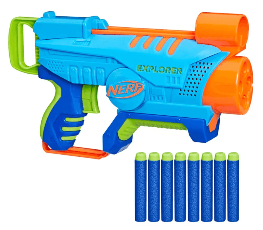 Nerf Elite Jr. Explorer Hasbro 9 Peças