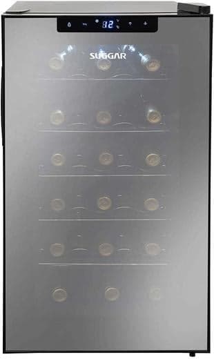 [Regional] Suggar Adega Climatizada Cannes 18 Garrafas Painel Touch Preta 220v Ad1812pt
