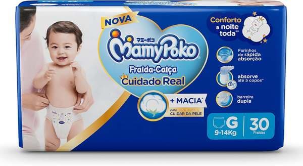 MamyPoko Fralda-Calça Premium Seca G 30 Unidades