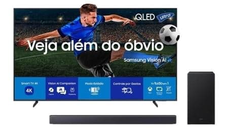 Samsung Vision AI TV 55" QLED ULTRA 4K QEF1 2025 + Soundbar Samsung HW-B450F
