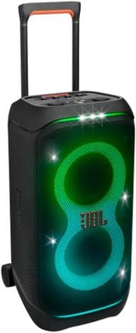 JBL, Caixa de Som, PartyBox Stage 320, Bluetooth, Portátil, Show de Luzes, À Prova de Respingos - 240W RMS - Preta