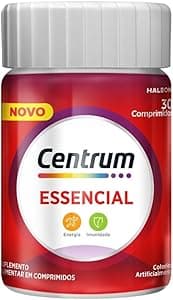 Centrum Essencial Multivitamínico Diário, com Complexo B, Vitamina D, e Magnesio, 2 Frascos com 30 Comprimidos cada