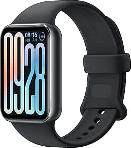 XIAOMI Smart Band 9 Pro Pulseira de atividade, até 21 dias, ecrã AMOLED de 1,74", monitorização do sono, modos desportivos de 150, 5ATM, GPS e bússola, App Mi Fitness, preto