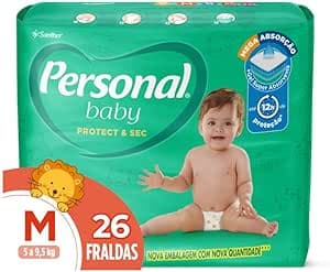 Personal Fralda Baby Protect & Sec M Jumbo, 26 unidades
