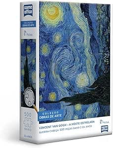 Toyster - Quebra-cabeça: Vincent Van Gogh: A Noite Estrelada - 500 peças nano - Game Office