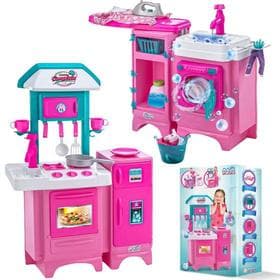 Cozinha E Lavanderia Lava & Passa Completa Magic Toys 8043