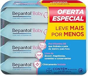 Bepantol Baby Lenço Umedecido Hipoalergênico, 192 Unidades
