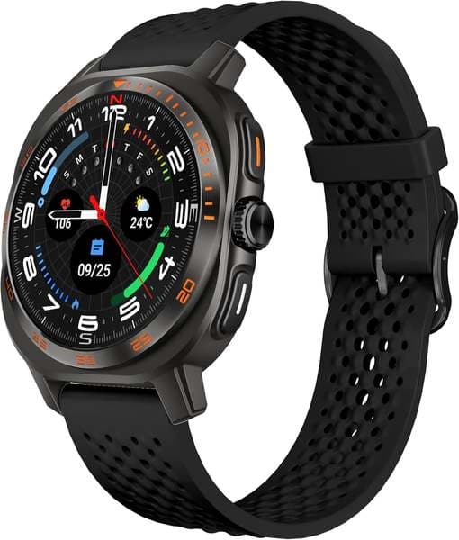Aurafit Smartwatch Relógio Inteligente Para Mulheres E Homens 1.43 Amoled Hd Step Contador De Calorias Monitor De Sono De Frequência Cardíaca Smartwatch De Liga De Zinco Para Android Ios