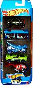 Pacote 5 Carros Sortidos, Hot Wheels, Mattel, Multicor - não é possível escolher as cores