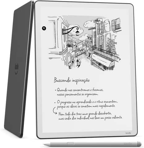 Amazon Kindle Scribe 32GB — Tela de 11" semelhante ao papel, com luz frontal — Mais fino, mais leve, mais rápido — Escreva em cadernos, documentos e livros