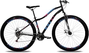 Bicicleta Colli Paris Aro 29 - Azul/rosa
