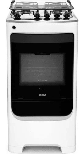 Fogão Consul 4 Bocas Branco Com Acendimento Automático - Cfo4nab