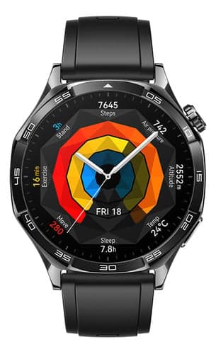 Smartwatch, HUAWEI WATCH GT 5 46mm, Nova Experiência de Corrida e Ciclismo, Sharp-Edged Design, Até 2 Semanas de Bateria, Compatível com iOS e Android, Sistema GPS Integrado, Preto