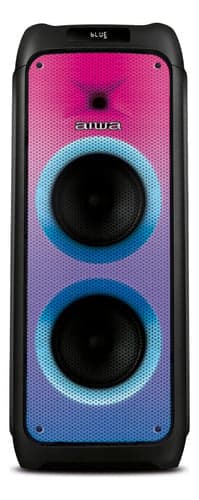 Caixa de Som PartyBox AIWA PB-06 Bluetooth 20H RGB USB TWS Preto