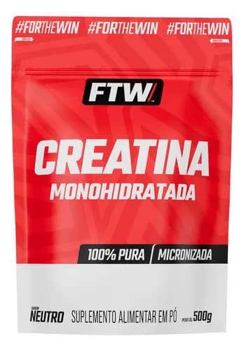 Creatina Monohidratada 100% Pura Refil 500g - FTW