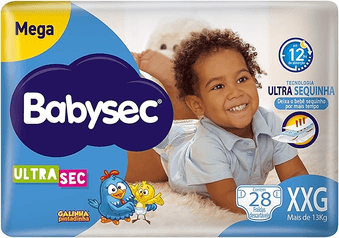 Babysec Fralda Ultrasec Galinha Pintadinha Xxg 28 Unidades