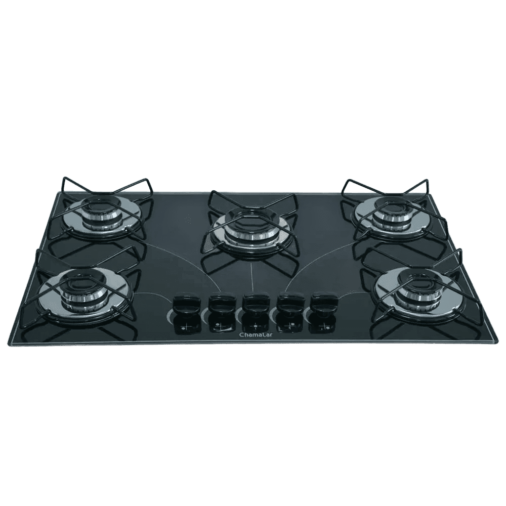 Fogão Cooktop Gás 5 Bocas Ultra Chama 127v/220v - Chamalar
