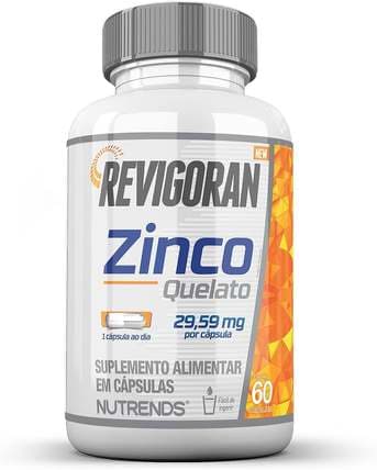Revigoran Zinco Quelato 29,59mg 60 cápsulas, Nutrends