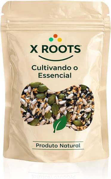 X Roots Mix de Sementes Premium 500g | Fonte de Fibras, Proteínas e Gorduras Boas