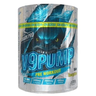 Pré-Treino V9 Pump Pote 300g Shark Pro Energético