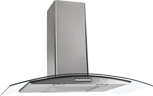 Coifa De Parede Fogatti Vidro Curvo Duto Slim Inox 80cm 127v