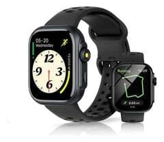 Bettdow SmartWatch, relogio smartwatch com Ecrã tátil e Alexa, à prova d'água IP68, relogio feminino e masculino, com 100+ modo esportivo e recebimento de notificações(preto)