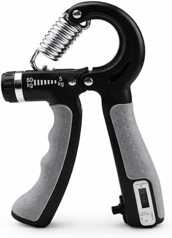 Hand Grip Exercitador de Mãos Ajustável 5–60kg – Com Contador, Portátil, Ergonômico e Ideal para Força e Reabilitação