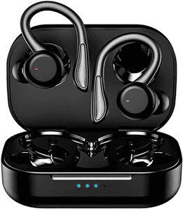 Fone De Ouvido Bluetooth Com Microfone - 4leader, À Prova D'água E Com Até 20 Horas De Reprodução - Preto