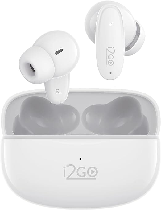 I2GO, Fone de Ouvido, Bluetooth 5.3, TWS, Air Buds GO 2.0, Controle Touch, 40 Horas totais de Bateria, Microfone com ENC