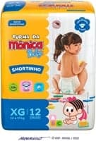 Fralda Turma da Mônica Baby Shortinho Jumbinho XG 12 Unidades