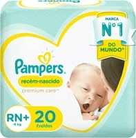 Fralda Pampers Recém-Nascido Tamanho RN+ 20 Unidades