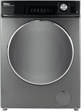 Lavadora E Secadora Philco 11kg Inverter Pls11t Titanium 220v
