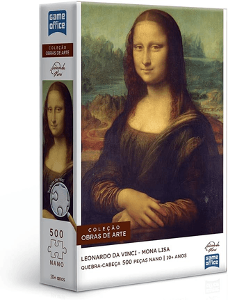 Leonardo Da Vinci - A Mona Lisa - Quebra-cabeça - 500 Peças Nano - Toyster Brinquedos